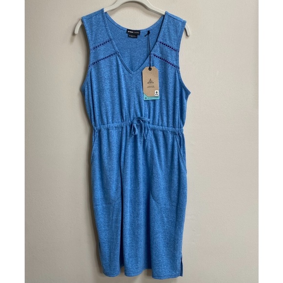 Prana Blue Sky Heather Cozy Up Korrine Dress Size Small - Picture 3 of 14